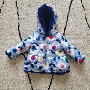 Catamini Baby Reversable Puffer/Fleece Jacket - 9 months
